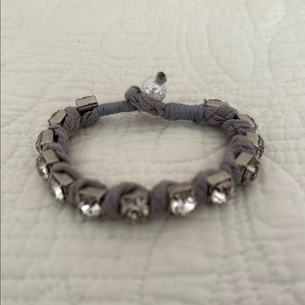 Elegant Gray and Silver Women's Bracelet